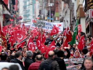 Giresun’da Vatandaşlar ‘Zeytin Dalı Harekatı’ İçin Yürüdü
