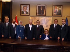 Başbakan Yıldırım’dan Alinur Aktaş’a Ziyaret