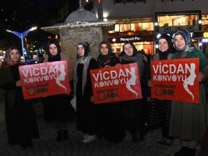 Vicdan Konvoyu Gümüşhane’den Geçti