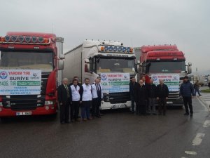 Trabzon’dan Afrin’e 3 Tır Dolusu Yardım Malzemesi Yola Çıktı