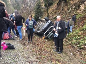 Giresun’da Yolcu Minibüsü Kaza Yaptı: 16 Yaralı