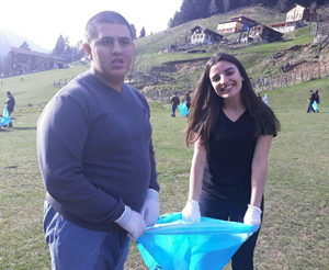 RTEÜ ve Rehabilitasyon Merkezi Öğrencileri Birlikte Çevre Temizliği Yaptı