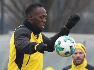 Usain Bolt Borussia Dortmund İdmanında
