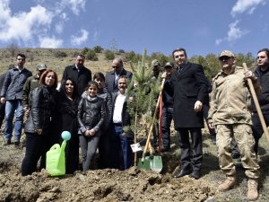 Şehit Astsubay Gedik İçin 524 Fidan Gümüşhane’de Toprakla Buluştu