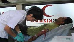 5 ayda 2200 ünite kan bağışı