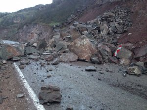 Giresun’da Heyelan