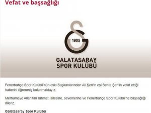 Galatasaray’dan Benta Şen İçin Başsağlığı Mesajı