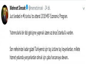 Başbakan Yardımcısı Şimşek, "Göreve Devam" Dedi
