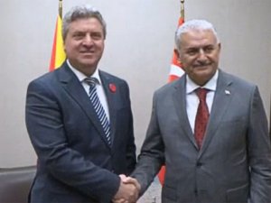 Yıldırım Makedonya Cumhurbaşkanı Ivanov’la Görüştü