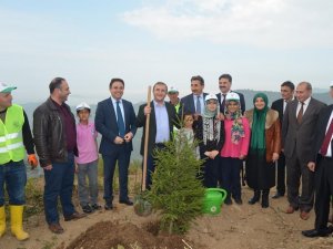 Trabzon’da Mülteci Çocuklar Fidan Dikti