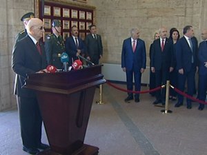 Devlet Erkanı Anıtkabir’de