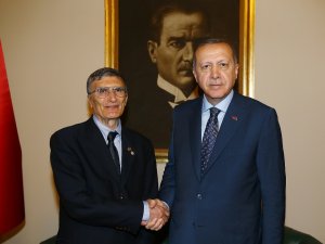 Erdoğan, Nobel Ödüllü Bilim Adamı Aziz Sancar’ı Kabul Etti