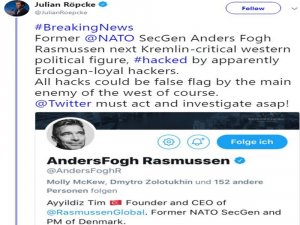 Eski Nato Genel Sekreterinin Twitter Hesabı Hacklendi