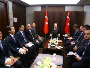 Erdoğan, Hyundai Yöneticilerini Kabul Etti