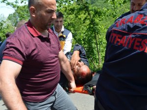 Trabzon’da Arap Turistlerin İçinde Bulunduğu Otomobil Fındık Bahçesine Uçtu: 2 Yaralı