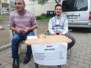 Dert Dinleme Standı Açtılar