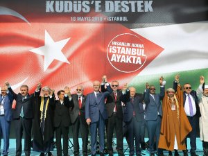 Erdoğan Ve Bahçeli El Ele Mitinge Katılanları Selamladı