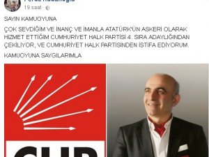 CHP’li Milletvekili Adayı Sırasını Beğenmedi, İstifa Etti