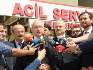 Kılıçdaroğlu Kavgada Yaralanan Saadet Parti’liyi Ziyaret Etti
