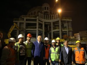 Erdoğan Taksim Camii İnşaatını Ve Akm’yi İnceledi