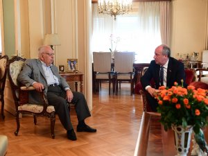 Muharrem İnce Hüsamettin Cindoruk’u Ziyaret Etti