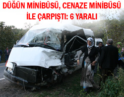 Rize Plakalı Minibüs Kaza Yaptı