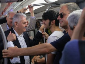Başbakan Marmaray’da