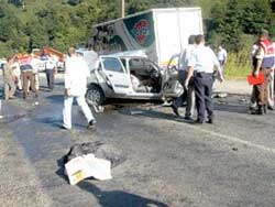 Fındıklı'da trafik kazası 2 yaralı