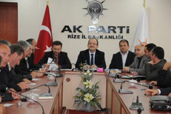 Ak Parti İlçe Başkanları Rize'de Toplandı