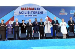 Marmaray’a dualı tekbirli açılış