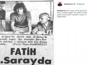 Galatasaray’a İlk İmzasını Unutmadı