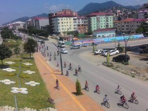 Bulancak’ta 15 Temmuz Şehitleri İçin Bisiklet Turu Yapıldı