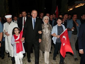 Cumhurbaşkanı Erdoğan Şehitler Köprüsü’nde