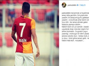 Yasin Öztekin’den Veda Mesajı