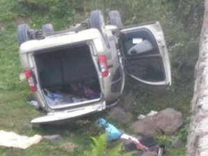 Türbe Ziyaretine Giderken Şarampole Uçtular: 1 Ölü, 4 Yaralı