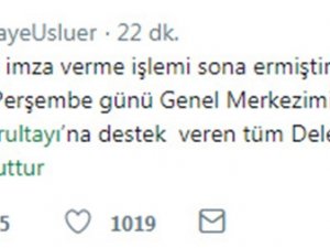 "Yeterli Sayıda İmzayı Perşembe Günü Teslim Edeceğiz"