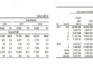 Dış Ticaret Ve Turizm İstatistikleri Açıklandı