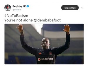 Beşiktaş’tan Demba Ba’ya Destek Mesajı