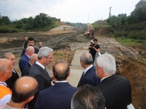 Bakan Turhan, Ordu Çevre Yolu İnşaatında İncelemelerde Bulundu