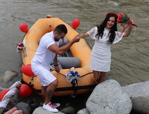 Rafting Milli Takım Antrenörü Nikahına Rafting Botu İle Gitti