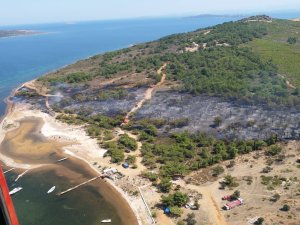 Ayvalık’taki Orman Yangını Söndürüldü