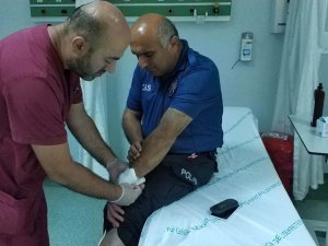 Hastane Polisini Isırarak Hastanelik Etti