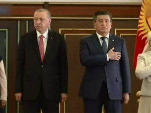 Erdoğan Kırgızistan’da Resmi Törenle Karşılandı