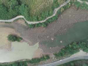Heyelan İle Oluşan Sera Gölü Sel Kurbanı Oldu