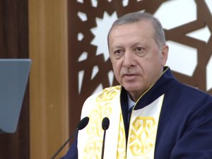 Erdoğan’a Kırgızistan’da Fahri Doktora