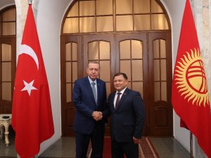 Erdoğan Kırgızistan Meclis Başkanı İle Görüştü