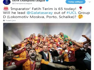 Uefa Fatih Terim’in Doğum Gününü Unutmadı