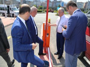 Rize'de Açık Otopark'ta Çalışmalar Sürüyor