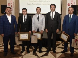 Gümüşhane’de Tayini Çıkan Kaymakamlara Veda Yemeği