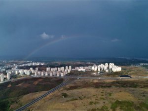 Gökkuşağının Eşsiz Manzarası Havadan Görüntülendi
